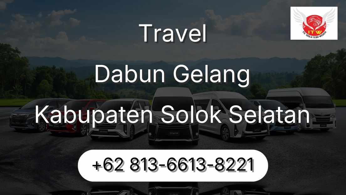 Travel Dabun Gelang Kabupaten Solok Selatan