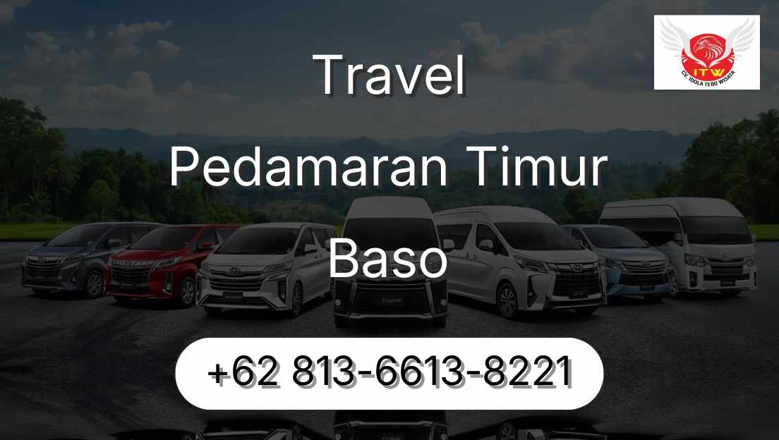 Travel Pedamaran Timur Baso
