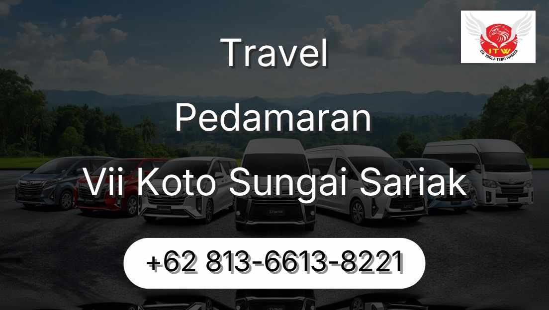 Travel Pedamaran Vii Koto Sungai Sariak