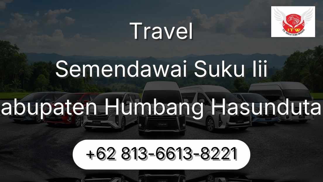 Travel Semendawai Suku Iii Kabupaten Humbang Hasundutan